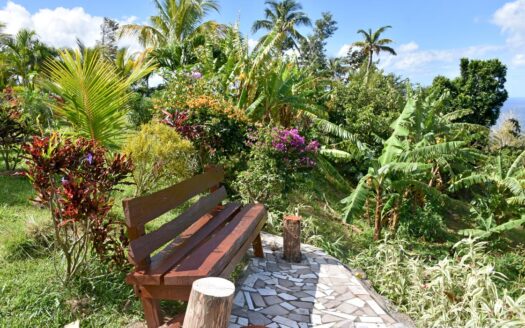 Guillet, SAVANNE PAILLE – Luxurious ‘Plantation Style’ 2 Storey Building on 3 Acres of Tropical Gardens With Spectacular Sea View
