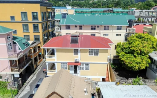 Fields Lane, ROSEAU – 3 Floor Elegant Home With Commercial Ground Floor On 1,185 sq.ft.