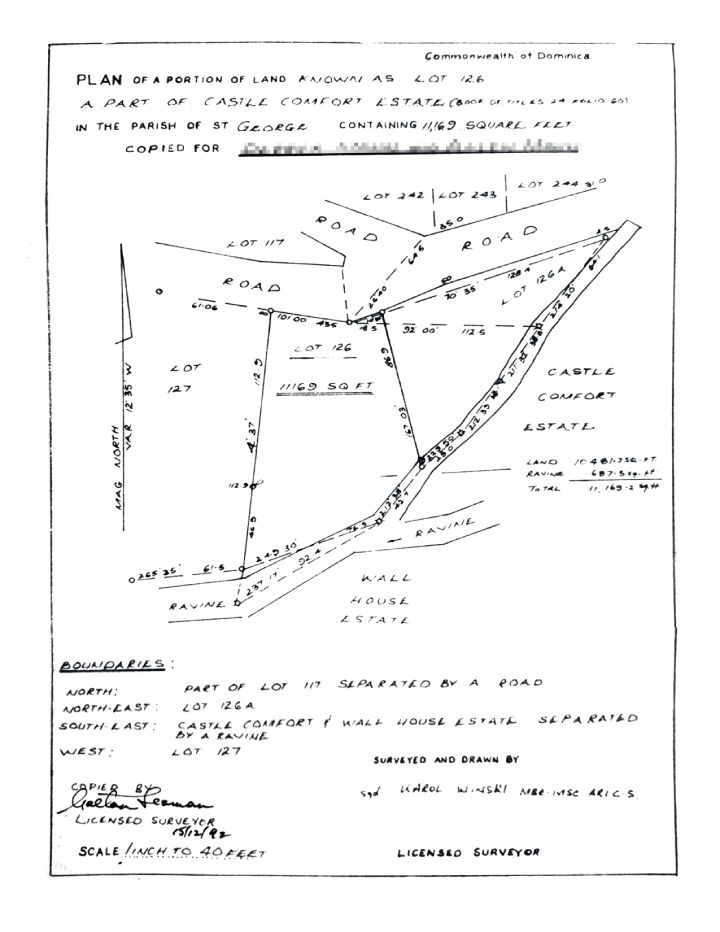 Survey Plan: 11,169.sq.ft.