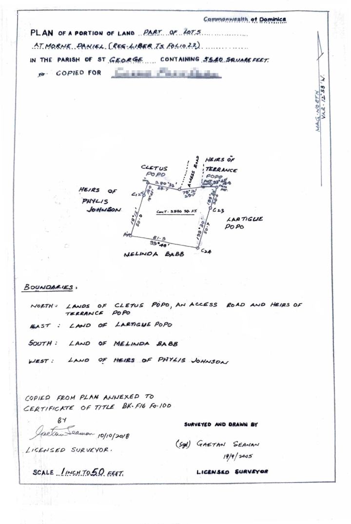 Survey Plan - 5,540.sq.ft.